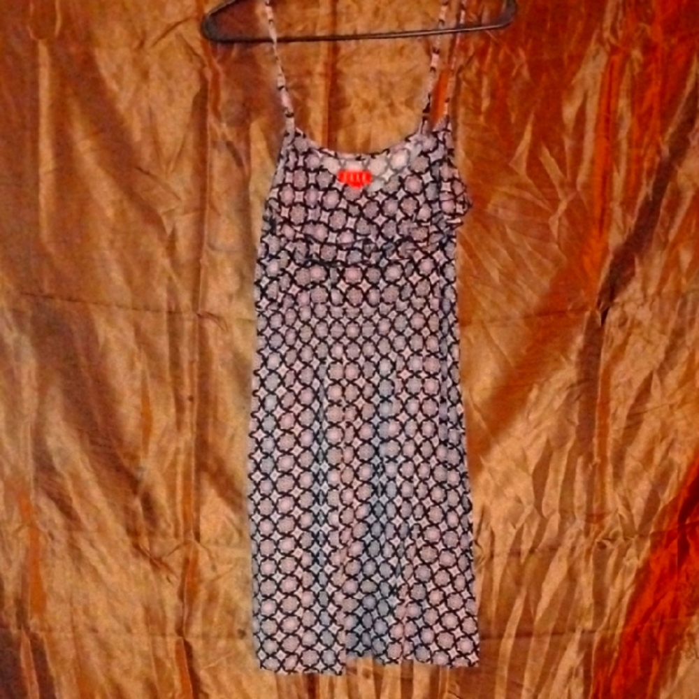 ELLE Black and White Geometric Dress